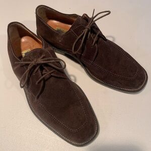 Joseph Abboud Brown Suede Oxfords